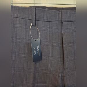J.Crew Gray Plaid Trousers
